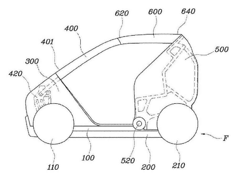 Hyundai si patentoval skládací auto.