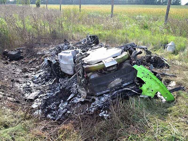 Takhle dopadlo české Lamborghini Huracán po nehodě v Maďarsku.