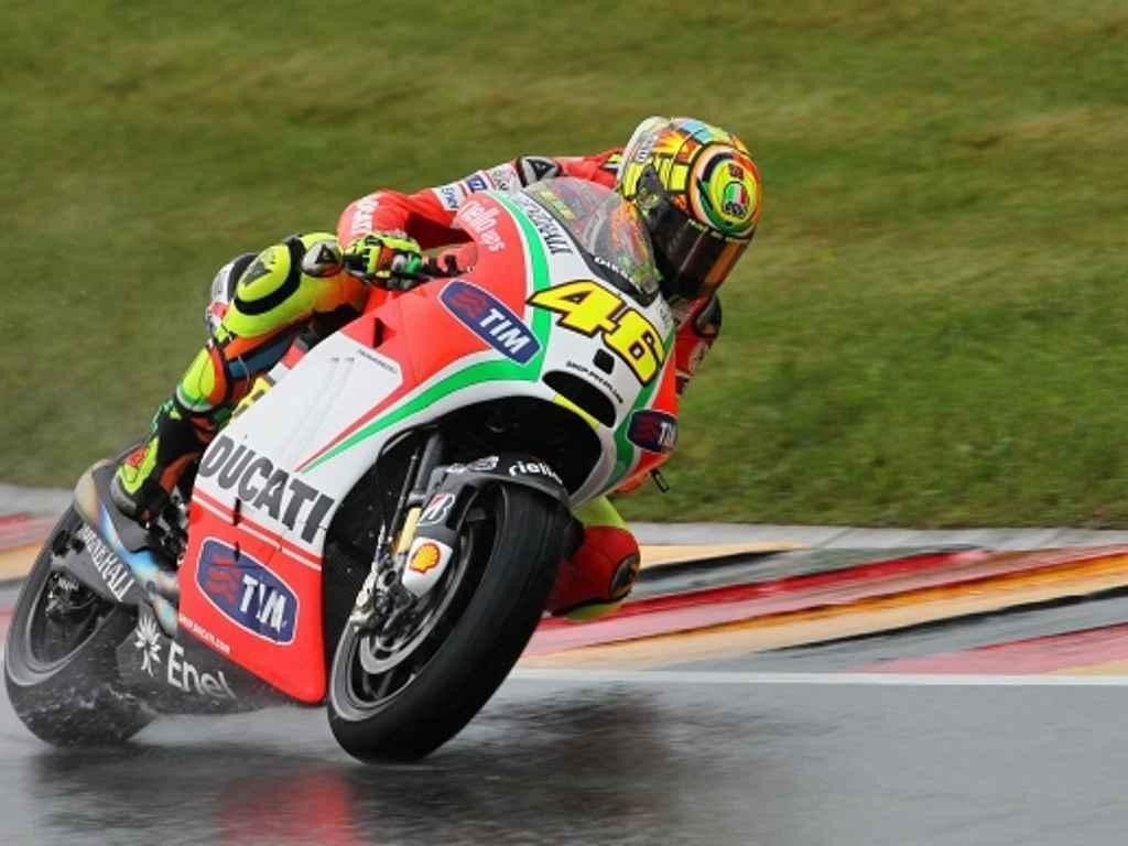 Motocyklista Valentino Rossi.