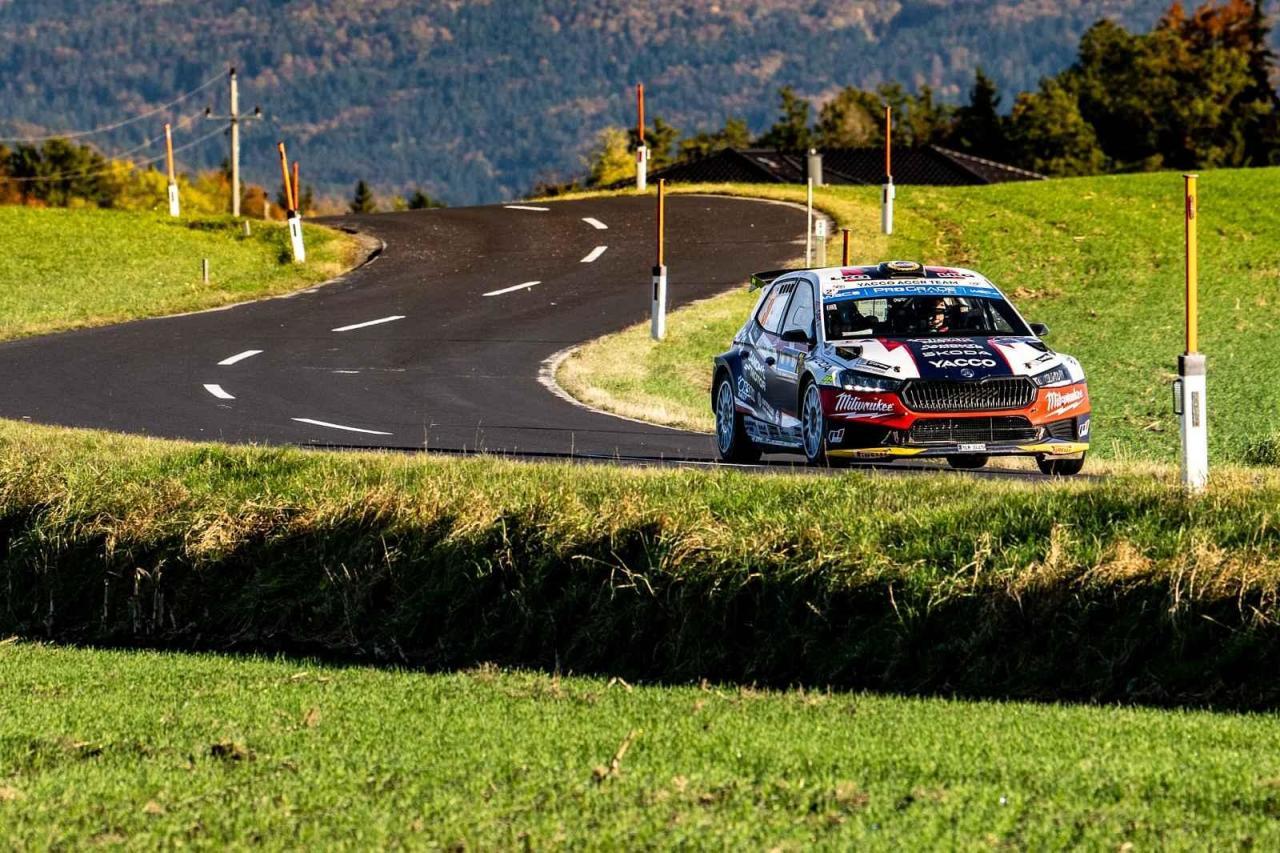 Erik Cais při Středoevropské rallye