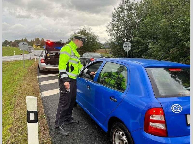 Policejní kontrola. Ilustrační foto.