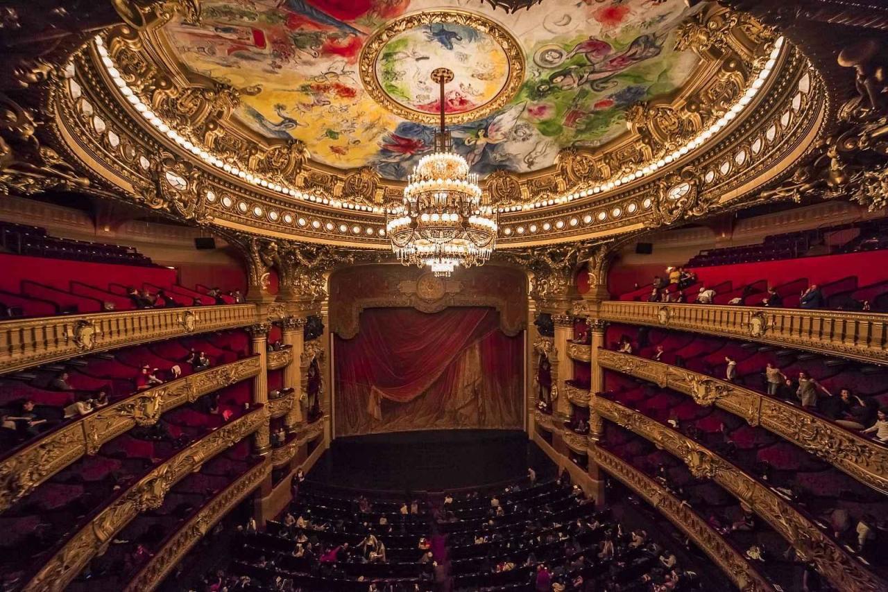 Úchvatné prostory pařížské operní budovy Palais de Garnier.