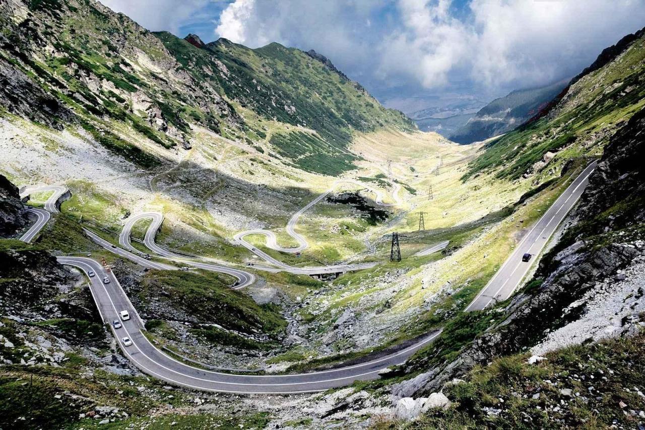 Silnice Transfagaraš byla vybudována v 80. letech.