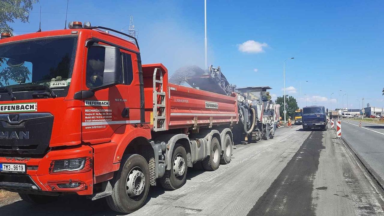 Opravy dálnice D46 komplikují provoz mezi Olomoucí a Prostějovem. Foto: Ředitelství silnic a dálnic ČR