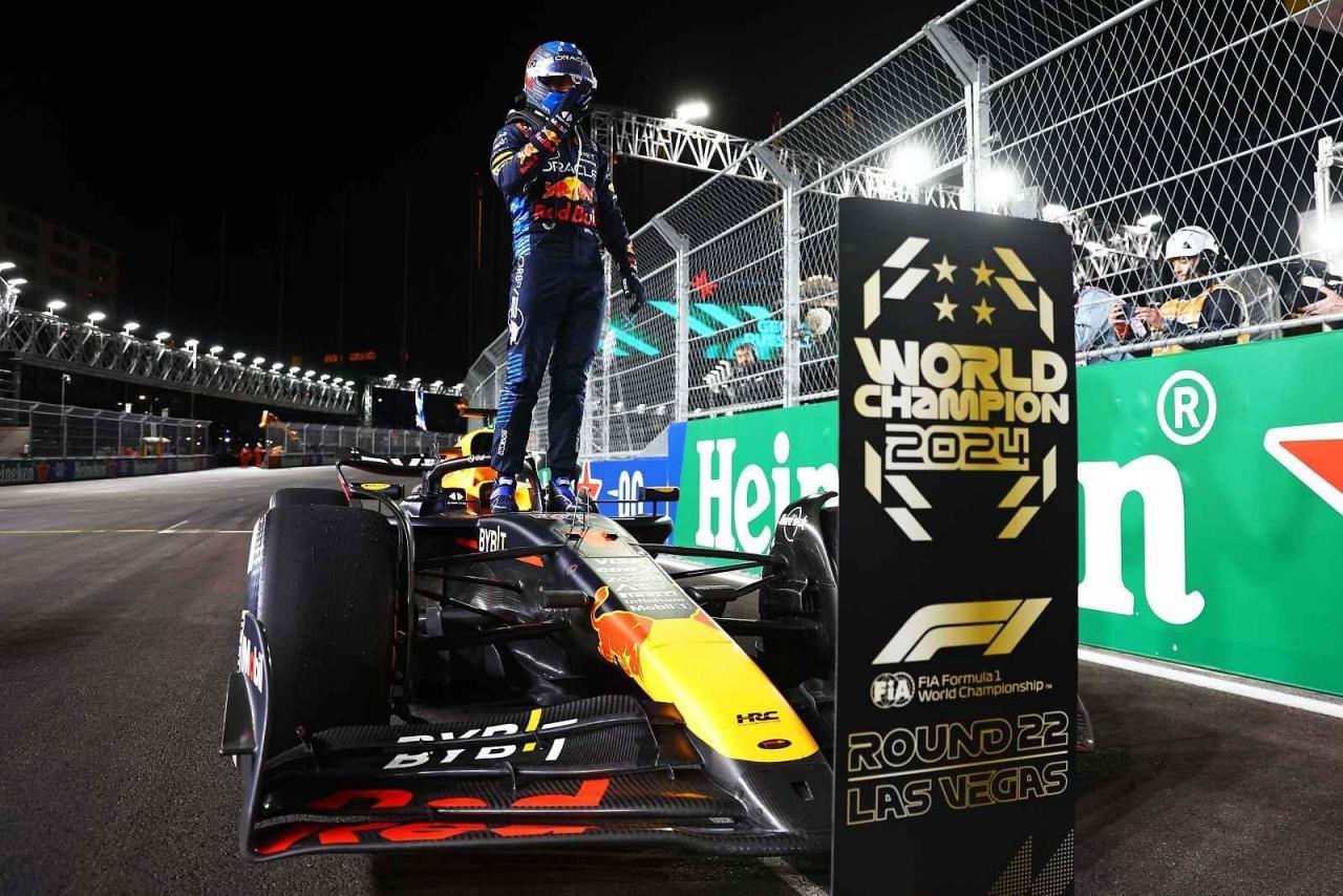 Max Verstappen po konci Velké ceny v Las Vegas