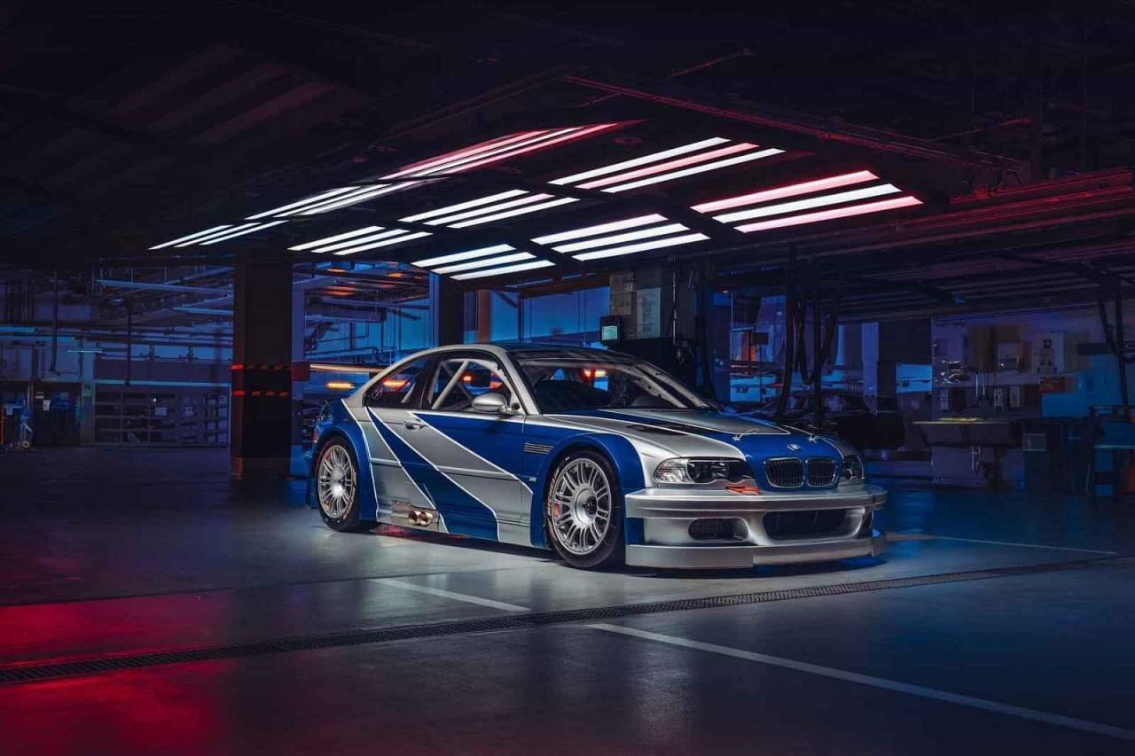 BMW M3 GTR postavené podle herní podoby z NFS: Most Wanted
