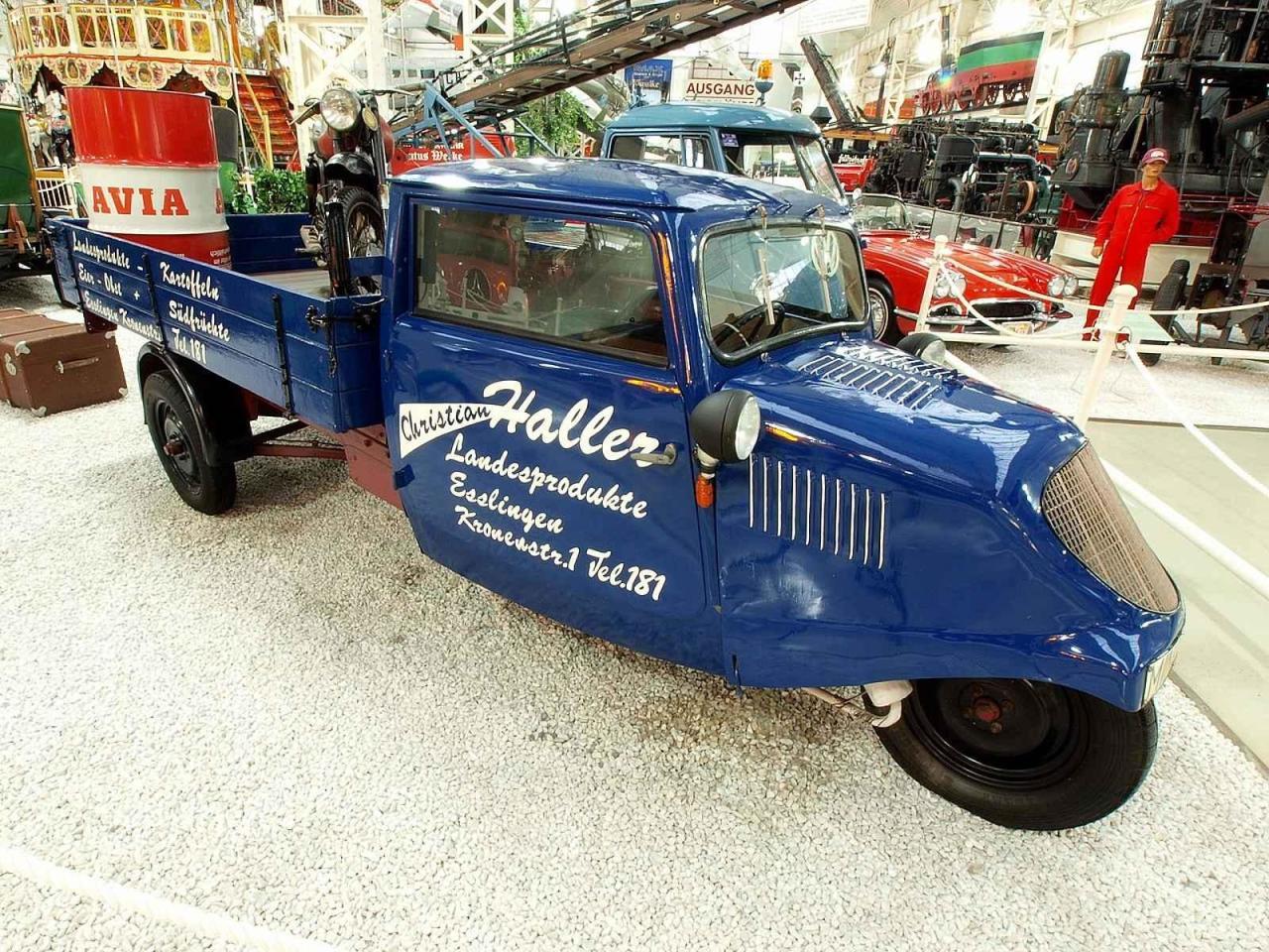 Tříkolka Tempo E400 z roku 1938.