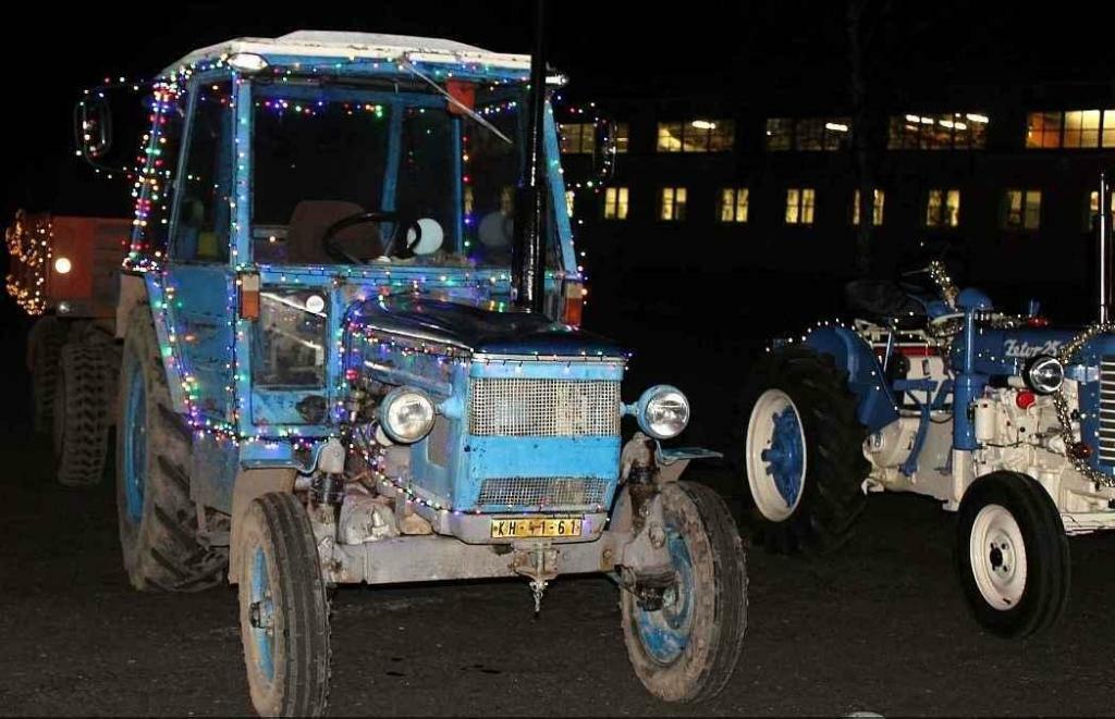 Advent mezi traktory v Muzeu zemědělské techniky v Čáslavi.