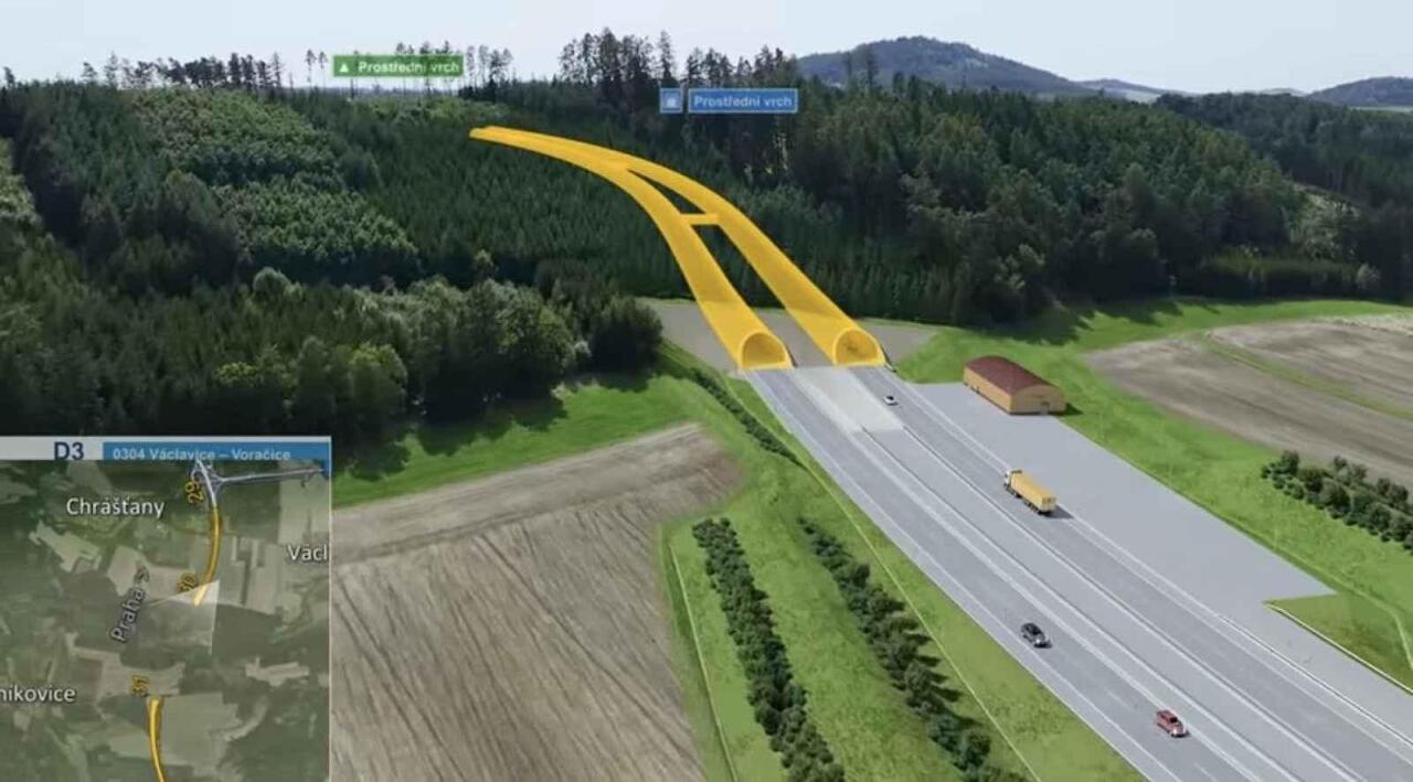 Fotka článku - Tunel Prostřední vrch na D3 míří do další fáze: začíná ražba průzkumné štoly