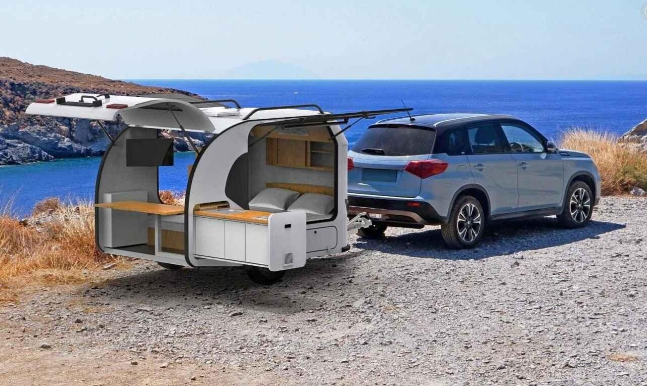 Fotka článku - Levný karavan pro každého? Tenhle kompaktní přívěs má postel, kuchyň i sprchu