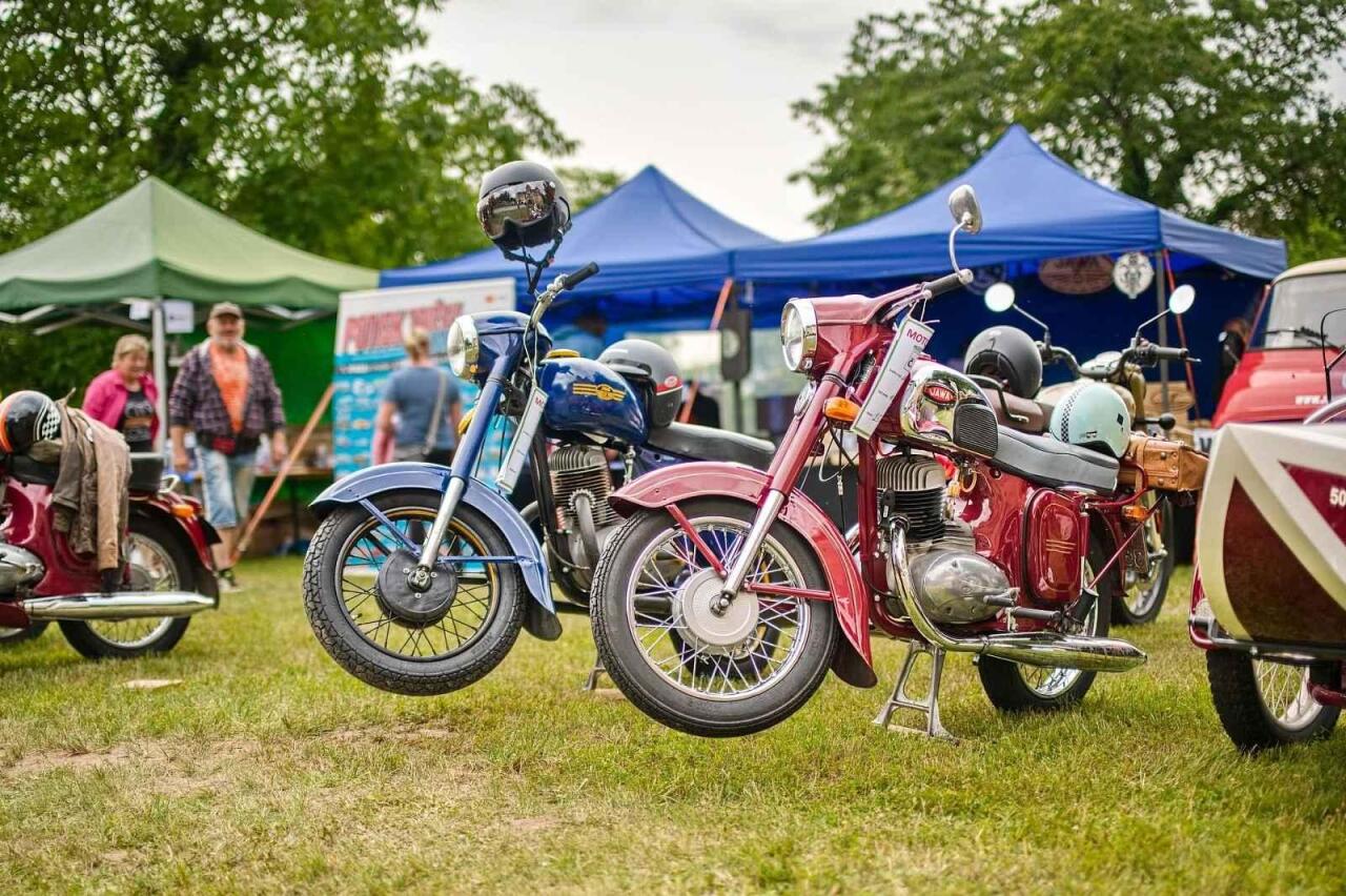 Fotka článku - MotoKavárna v Holovousech přilákala rekordních 180 veteránů. Déšť je neodradil