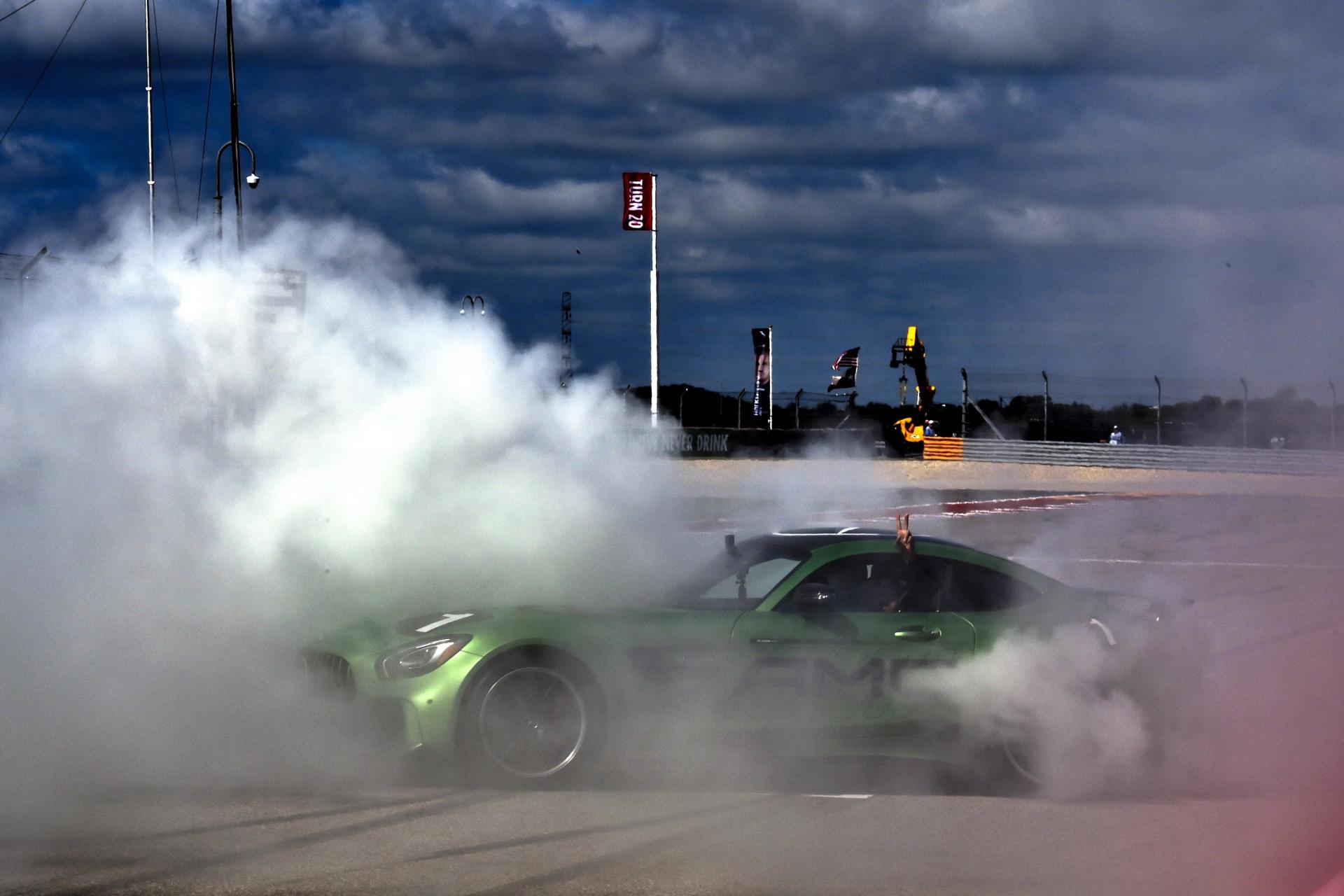 AMG car Usain Bolt, Lewis Hamilton