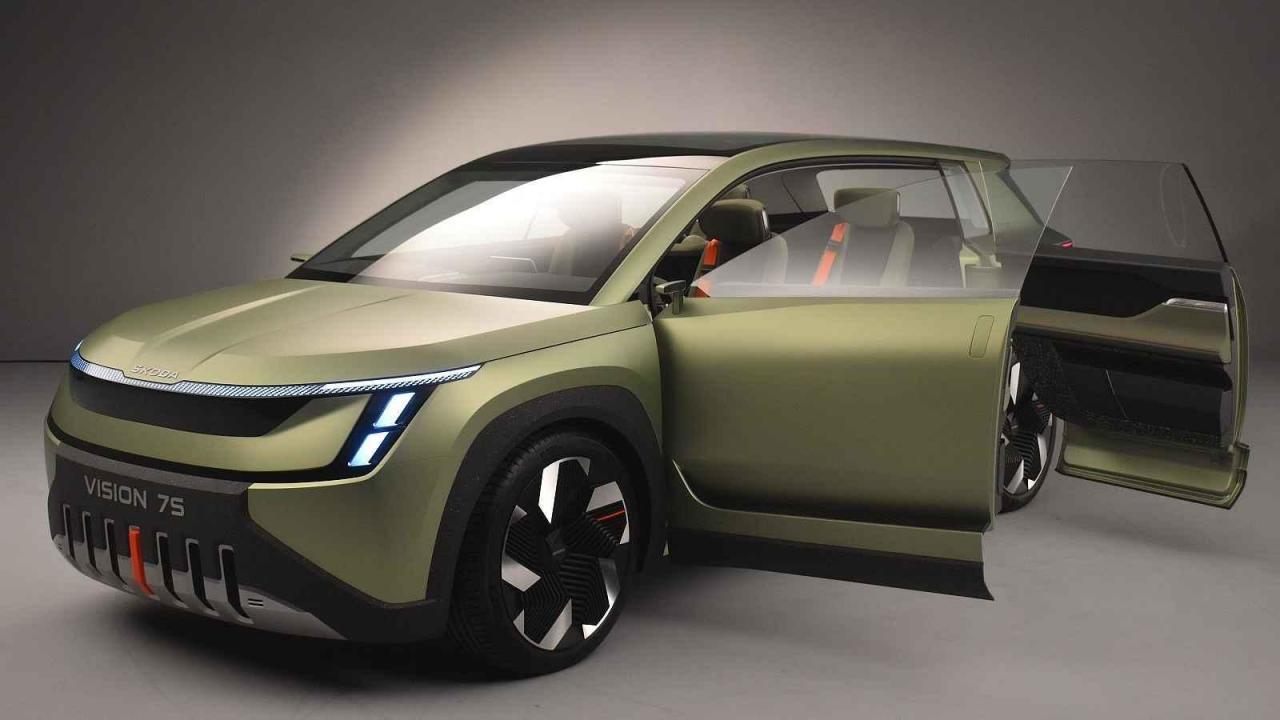 Koncepční vůz Škoda Vision 7S jako předobraz velké rodinné Škody