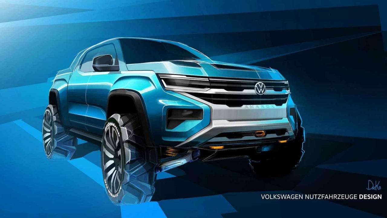 Skici nového VW Amarok