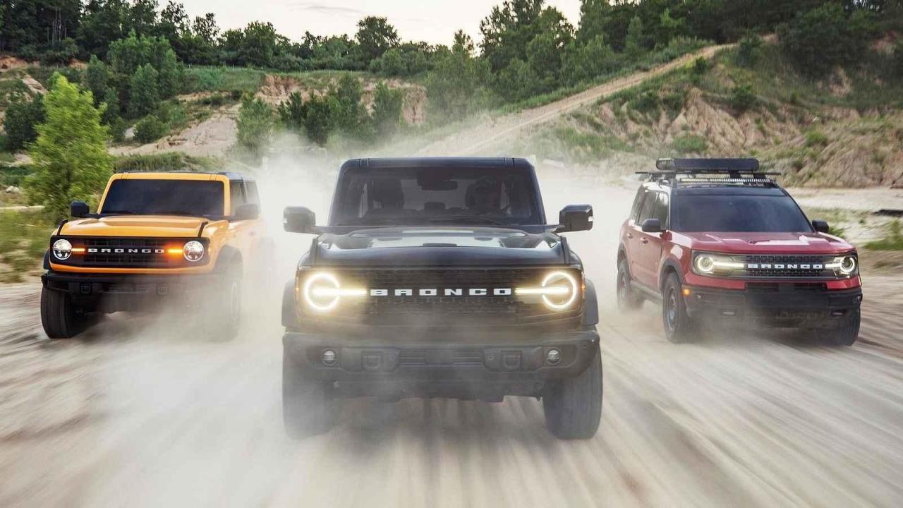 Ford Bronco ve dvou i čtyřdveřové verzi