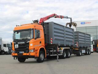 Scania ostatn� G500, 6x4, PALFINGER Q150Z96,