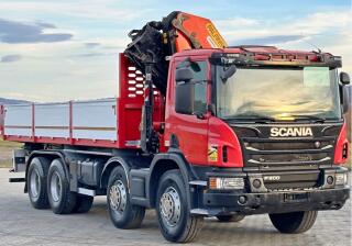Scania P 400 8x4 skl�p�� + HR EURO 5