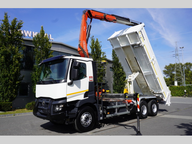 Renault C380 6×4 3-way tipper with HDS